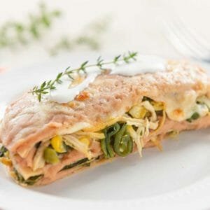 Prepara el pastel azteca con salsa de frijoles Chata, te encantará