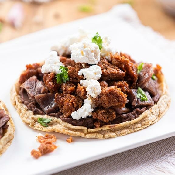 sopes de cecina y chorizo chata - Sopes de Cecina y Chorizo Chata