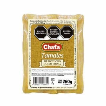 Tamal de elote con queso crema solo en Productos Chata