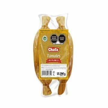Prueba el autentico sabor del tamal de puerco, solo de Productos Chata