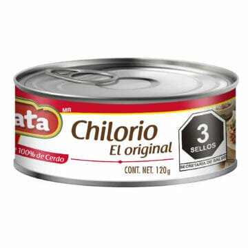 Compra el original chilorio en lata, sabor autentico con tradición.