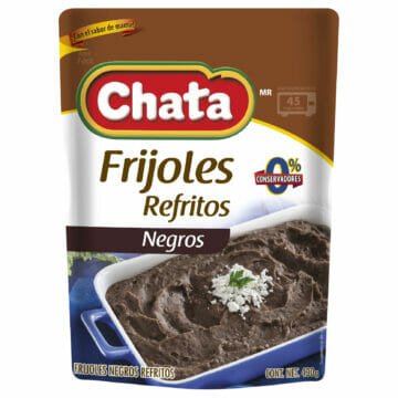 Frijoles Refritos Negros de Calidad Superior, solo en Productos Chata
