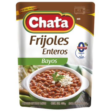 Prueba los Frijoles Enteros Bayos de Productos Chata