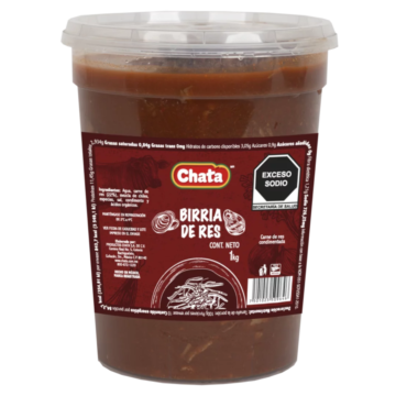 Birria de Res auténtica para recetas mexicanas de Productos Chata México