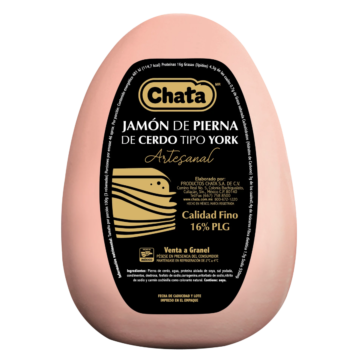 Delicioso jamón artesanal de pierna tipo pera de Productos Chata México