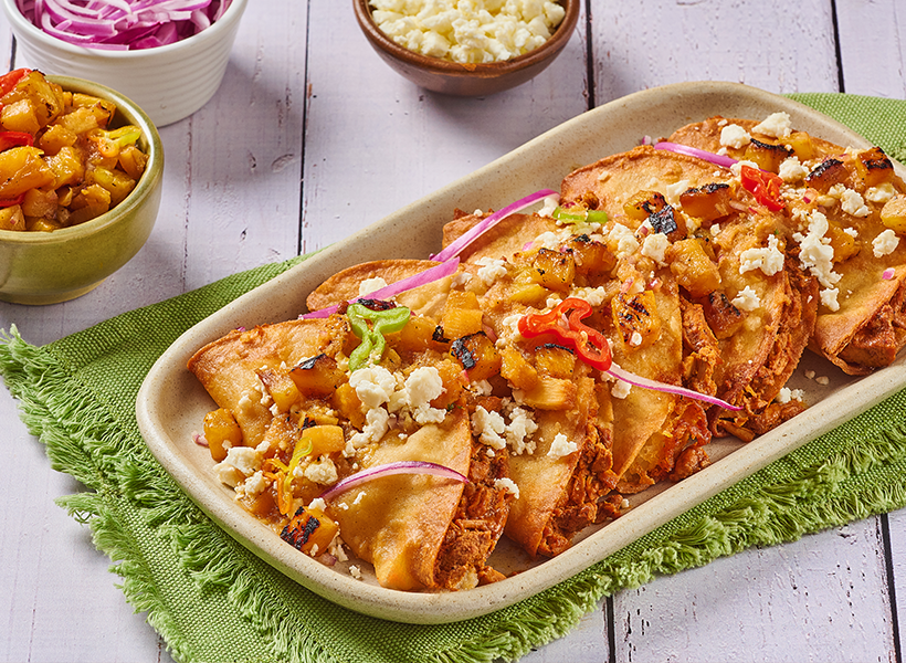 receta facil tacos dorados al pastor